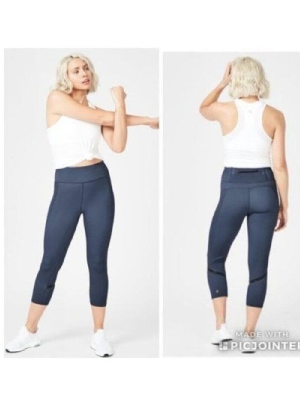 Sweaty Betty Zero Gravity Blue Crop Legging - XS